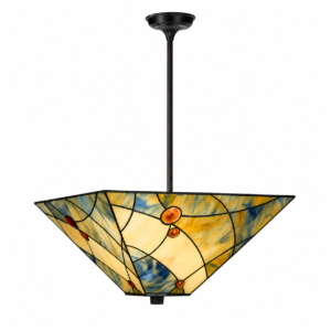Tiffany up-light Pendelleuchte Sky Blue
