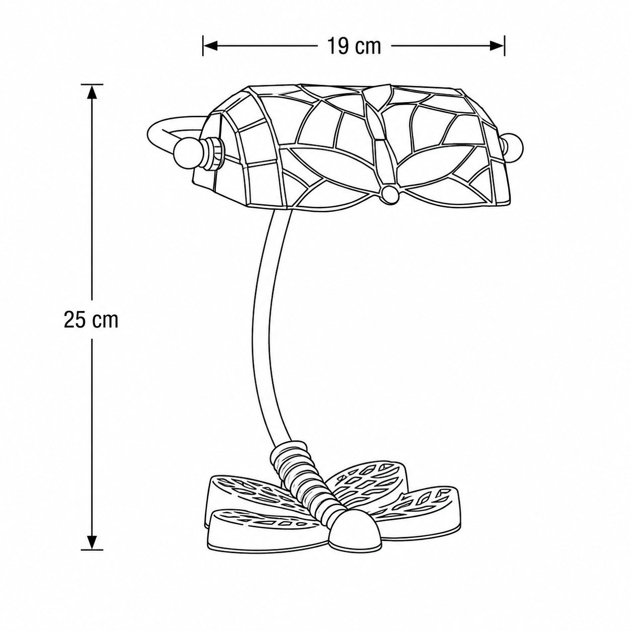 Tiffany Schreibtischlampe Dragonfly – Bild 8