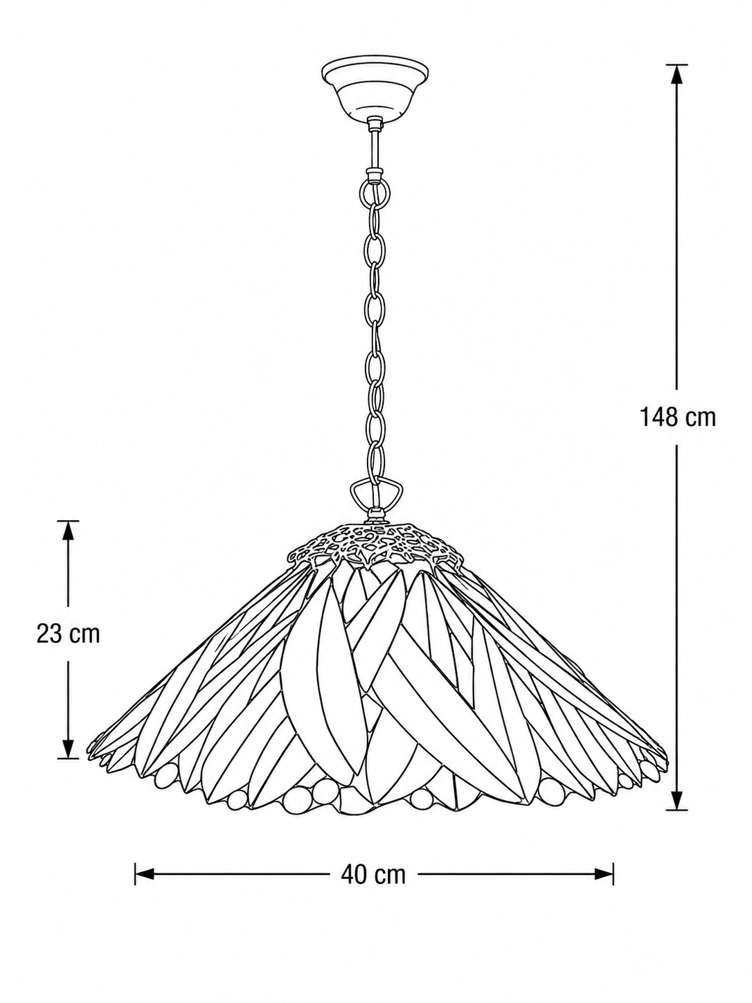 Tiffany Pendelleuchte Andorra 40 / 97 – Bild 10