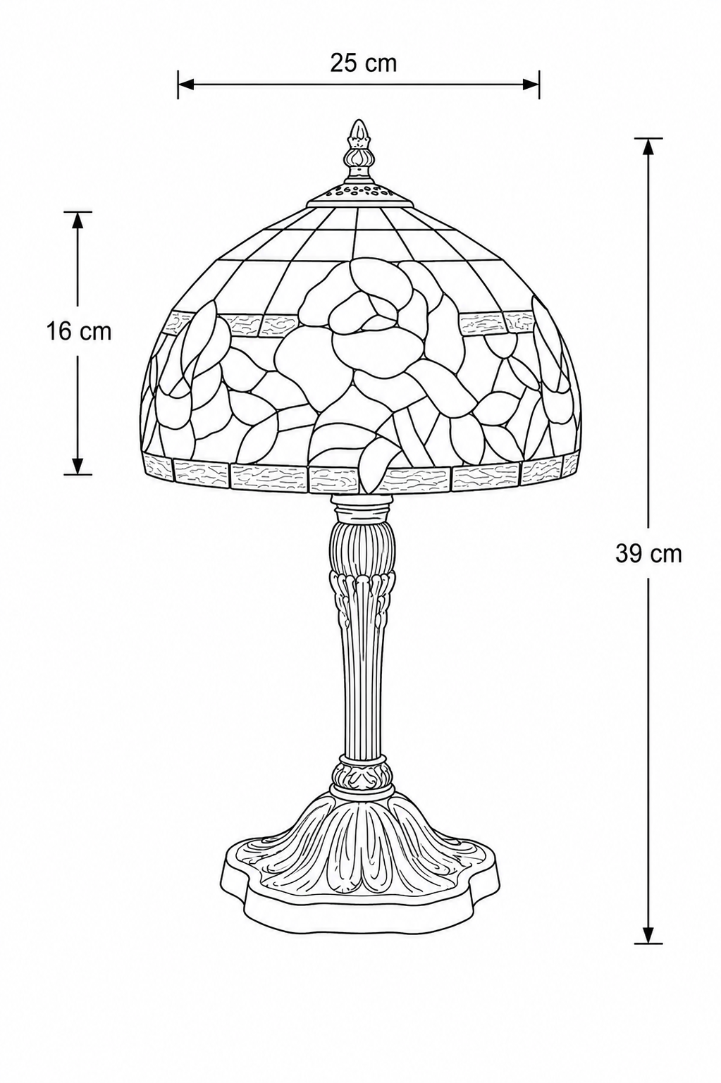 Tiffany Tischlampe Austria 25 / P33 – Bild 10