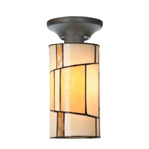 Tiffany Deckenleuchte Roundabout Small – geometrisches Design – Ø 12,5 cm