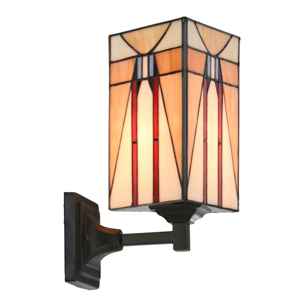 Tiffany Wandleuchte Tuschinski Triangle Quadrat – Bild 3