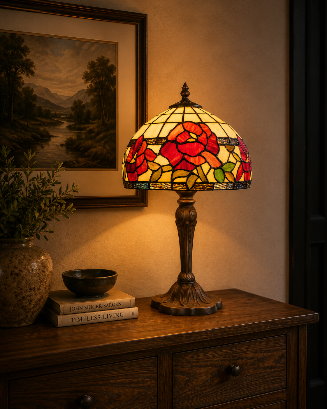 Tiffany Tischlampe Austria 25 / P33 – Bild 2