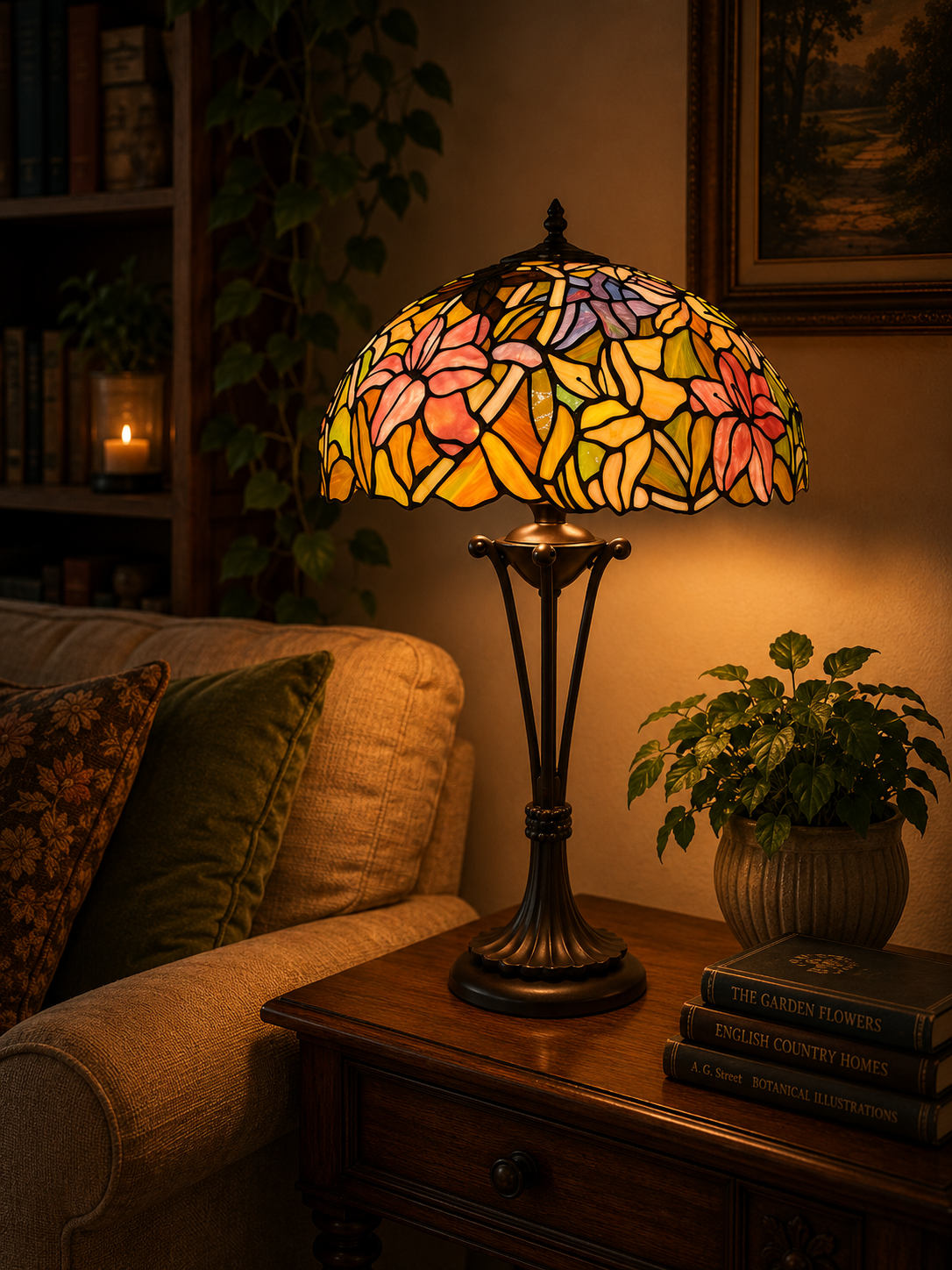 Tiffany Tischlampe Monaco 40 - P52 – Bild 2