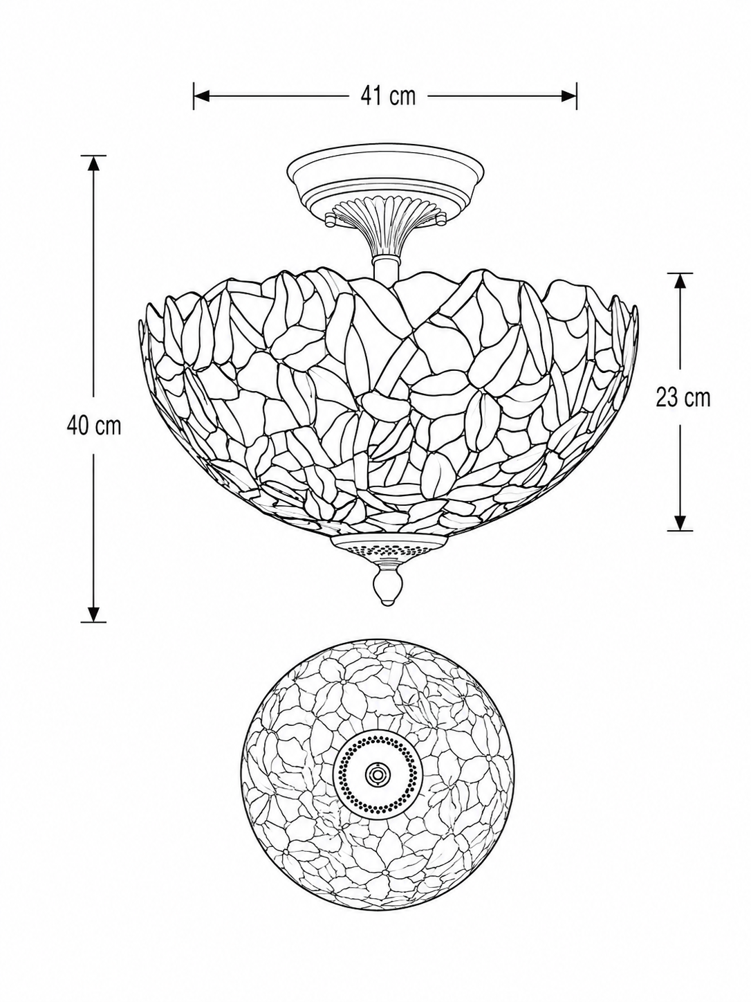 Tiffany Deckenlampe Monaco 41 / Flow – Bild 10
