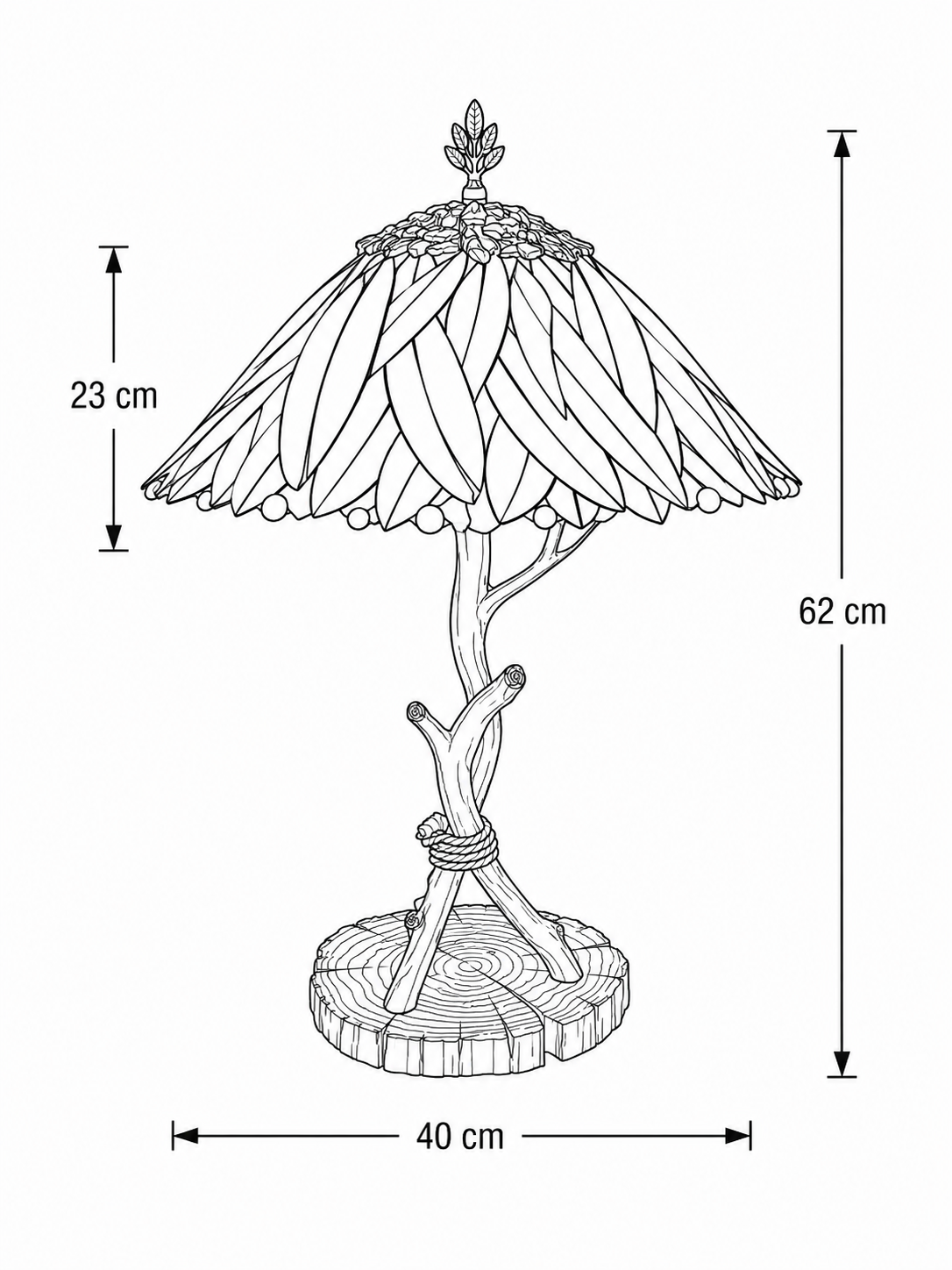 Tiffany Tischlampe Andorra 40 / P9 – Bild 10