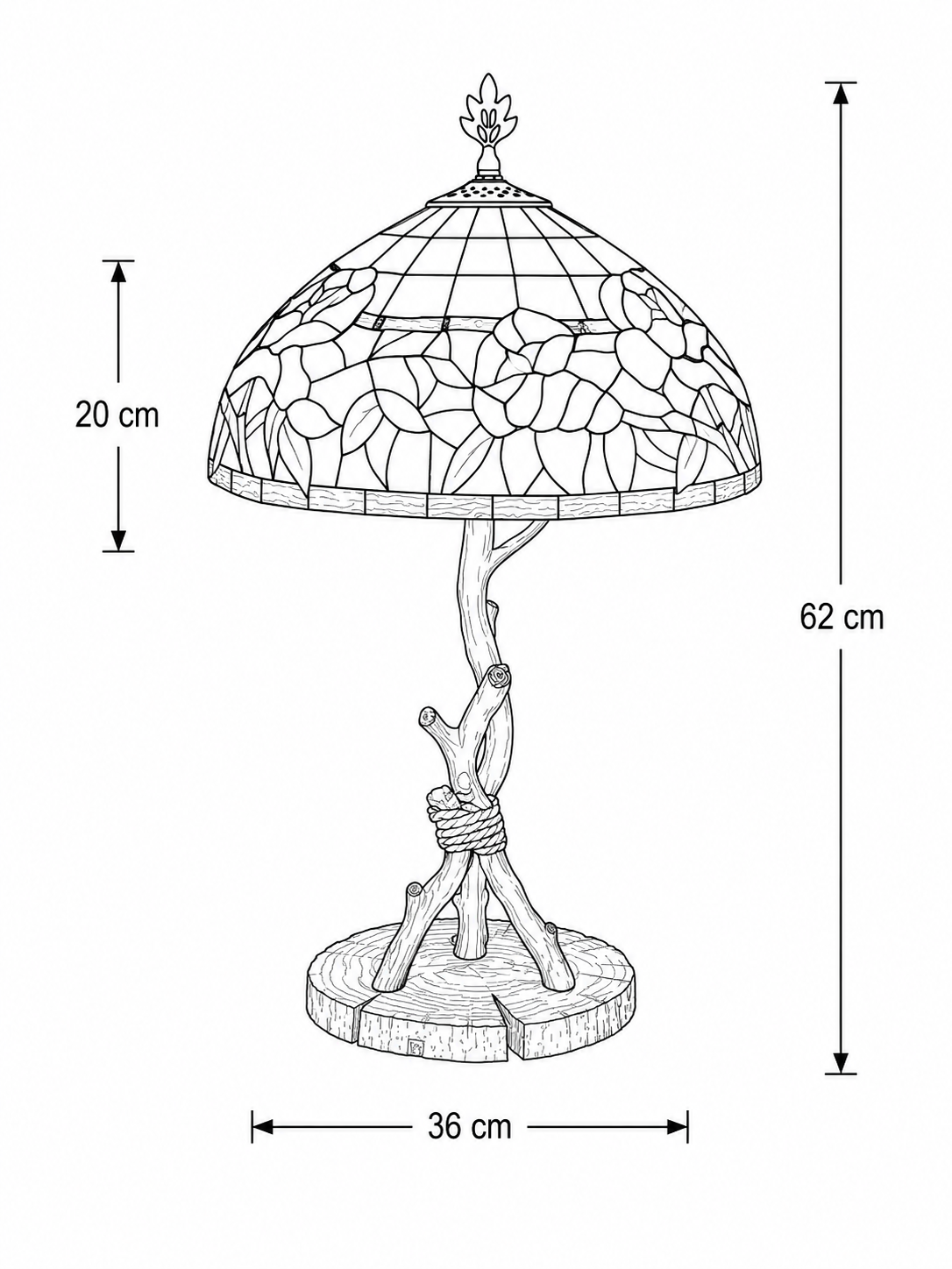 Tiffany Tischlampe Austria 36 / P9 – Bild 7