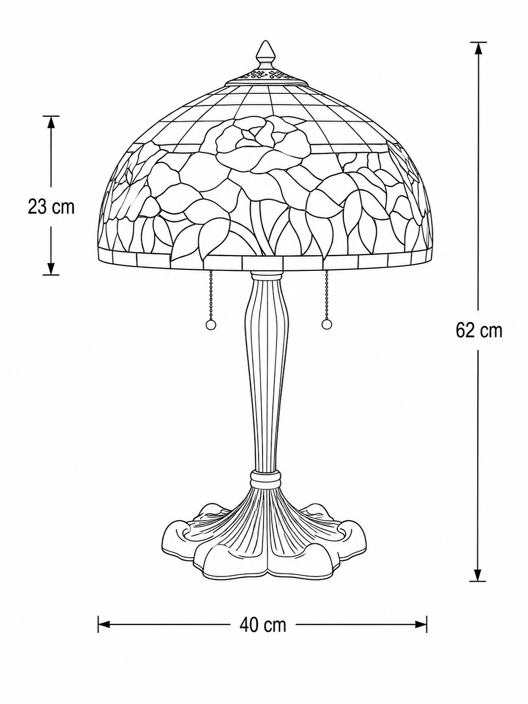 Tiffany Tischlampe Austria 40-5791 – Bild 10