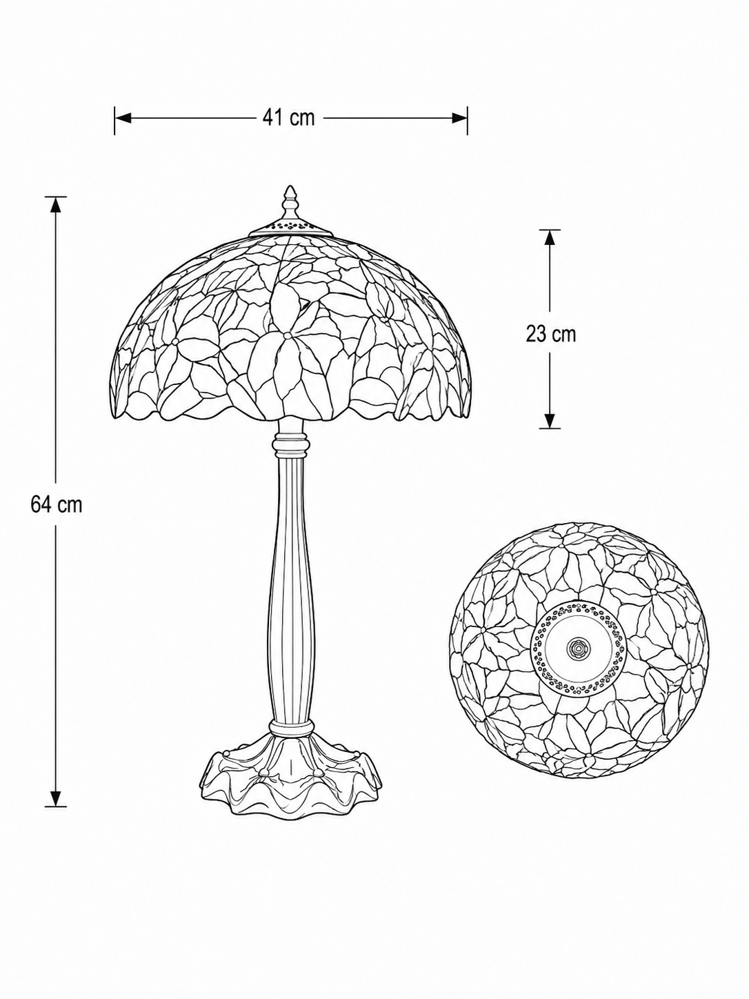 Tiffany-Tischlampe Monaco 41 / P6 – Bild 10