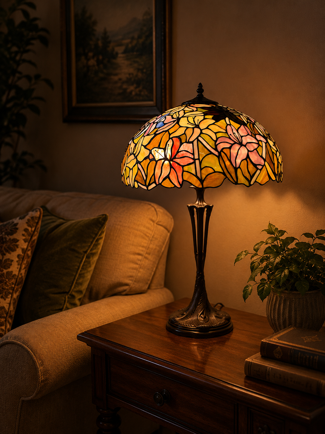 Tiffany Tischlampe Monaco 41 / P8 – Bild 2