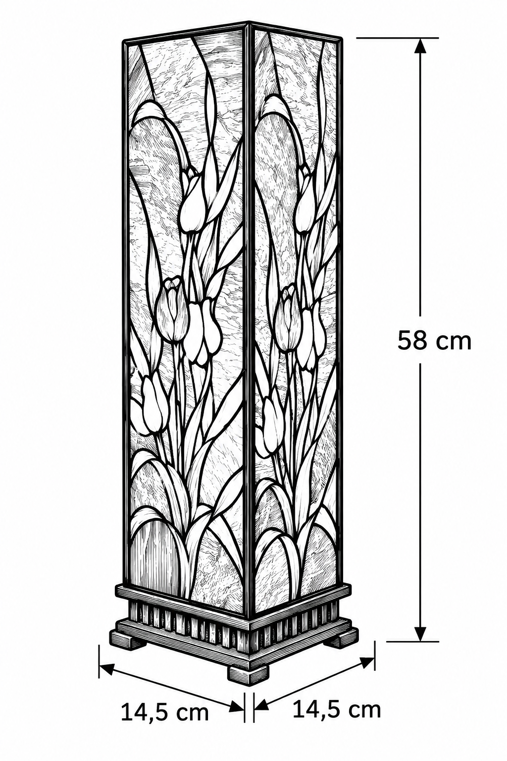 Tiffany Beistelleuchte Tulips High – Bild 13