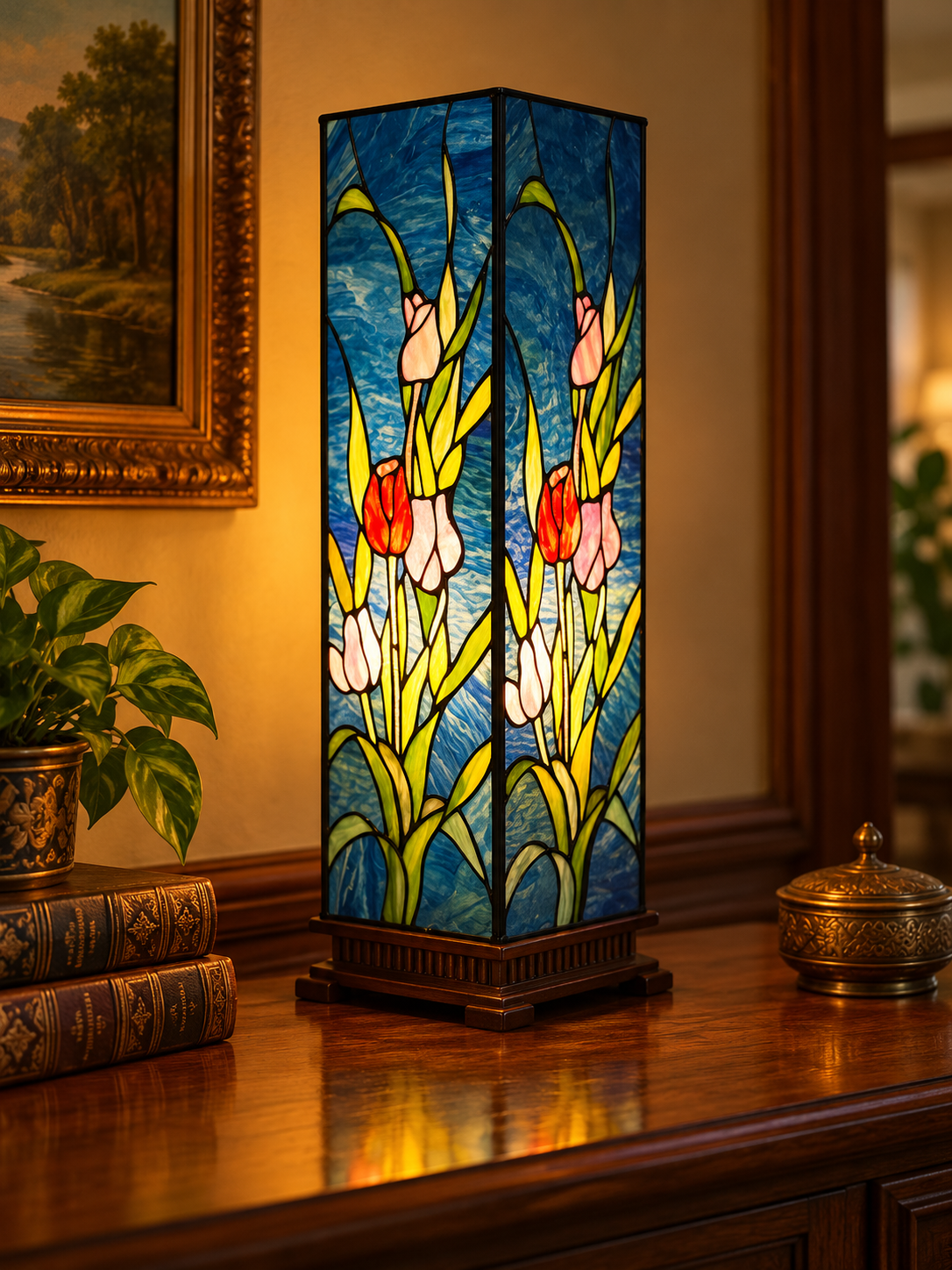 Tiffany Beistelleuchte Tulips High – Bild 2