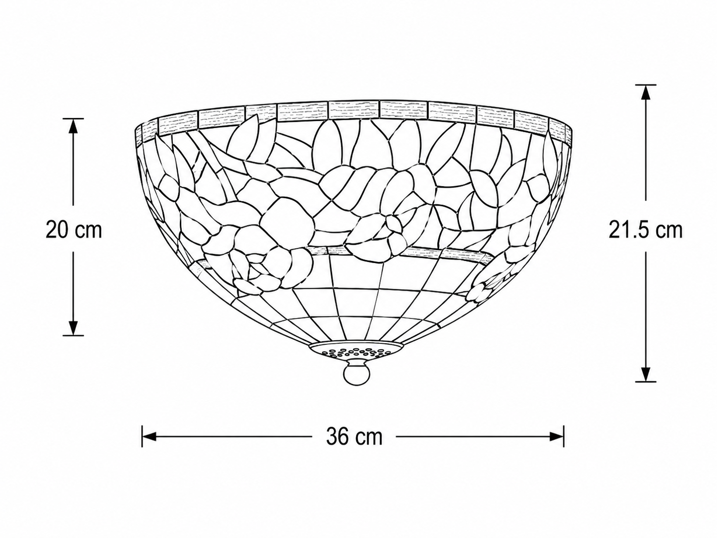 Tiffany Deckenlampe Austria 36-80 – Bild 11