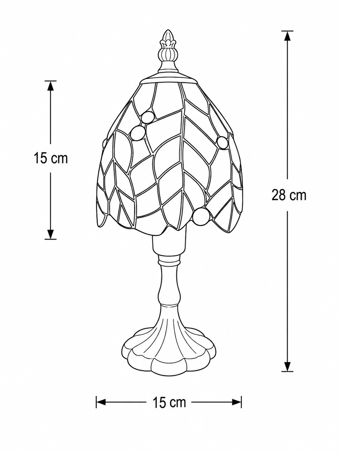 Tiffany Tischlampe Fall – Bild 6