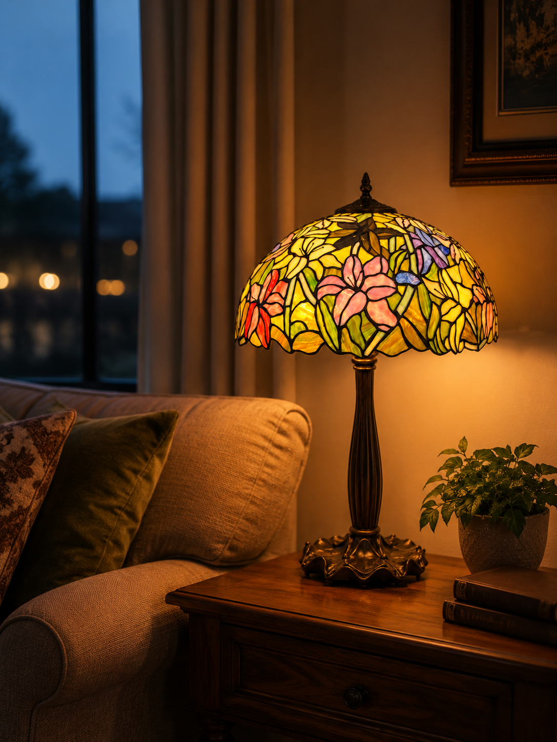 Tiffany-Tischlampe Monaco 41 / P6 – Bild 2
