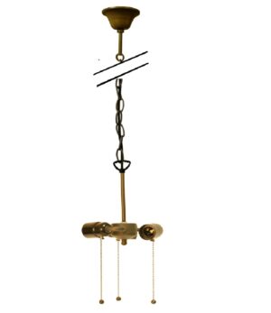 Aufhängung mit Kette und Kabel 130 cm