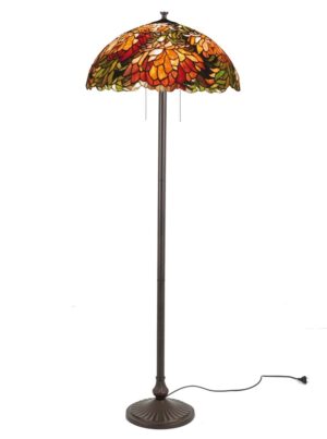 Tiffany Stehleuchte Elza 165cm 3-Licht Peony