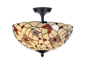 Tiffany Deckenleuchte Ø 50cm Papillon Flow
