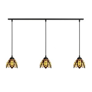 3 x Tiffany Flow Souplesse small auf Deckenbalken