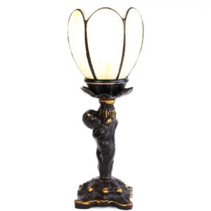 Tischleuchte Uplight H28cm mit Tiffany-Schirm Ø12cm 52136304
