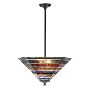 Tiffany up-light Pendelleuchte Industrial large