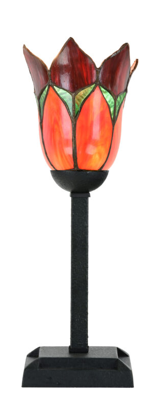 Tiffany Tischleuchte Lovely Flower Red