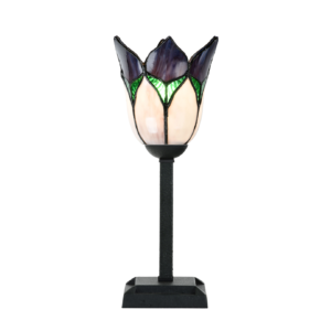 Tiffany Tischleuchte Lovely Flower Purple