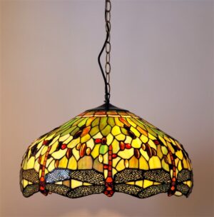Tiffany Pendelleuchte Dragonfly Green 50/98