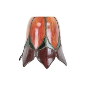 Tiffany Glasschirm Lovely Flower Red