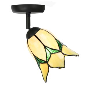 Tiffany Spot bronze mit Lovely Flower Yellow