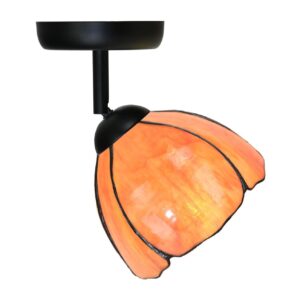 Tiffany Spot schwarz mit Tulipa
