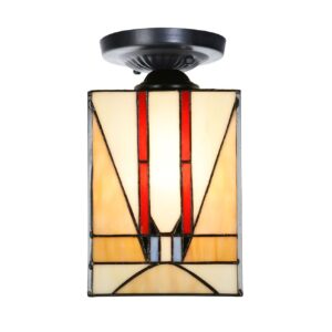 Tiffany-Deckenleuchte schwarz mit Tuschinski Triangle