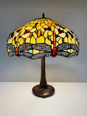 Tiffany Tischlampe Ø 50cm Dragonfly Green P1