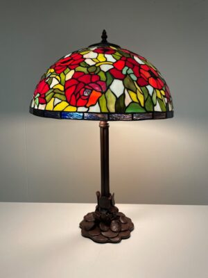 Tiffany Tischleuchte Rosas 40-P3