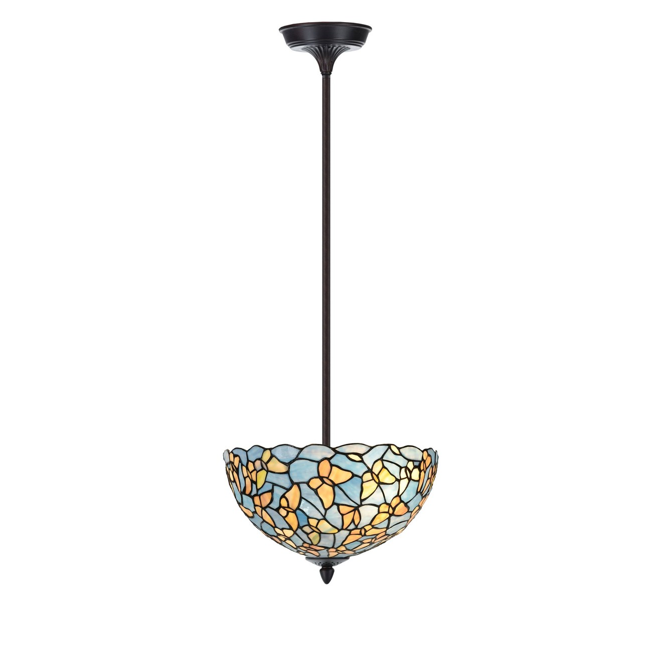 Tiffany Up-light Hängeleuchte Fly Away Ø35 cm