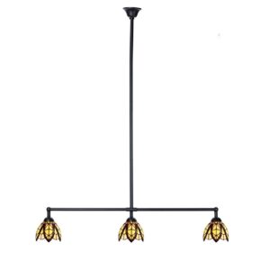 Tiffany T-Lampe 3-flammig „Flow Souplesse Small“