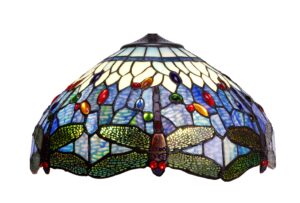 Tiffany Lampenschirm Dragonfly Belle Epoque 40 cm – Libelle Blau