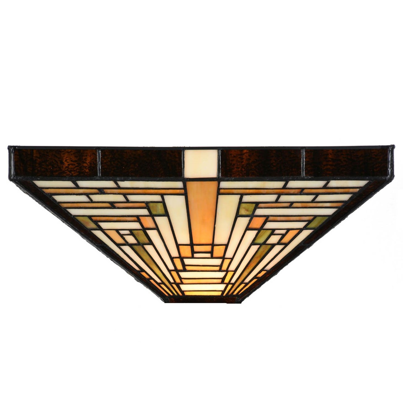 Tiffany Glasschirm Rising Sun – handgefertigt