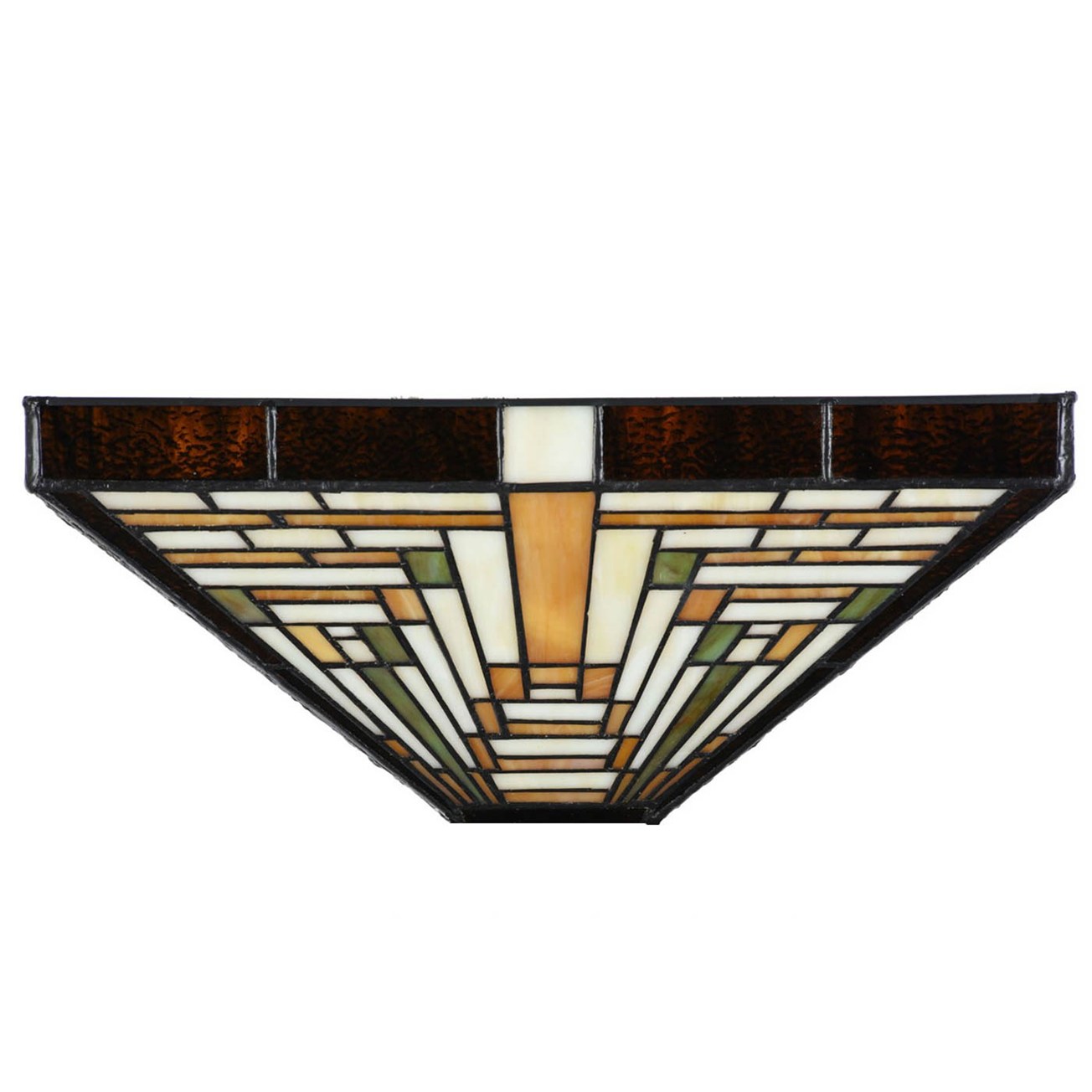 Tiffany Glasschirm Rising Sun – handgefertigt – Bild 2