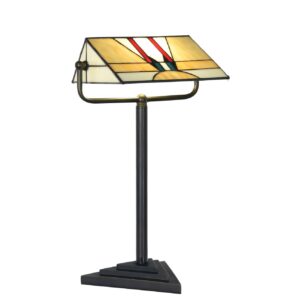 Tiffany Tischlampe Banker Tuschinski – Amsterdamse Schule – Schreibtischlampe